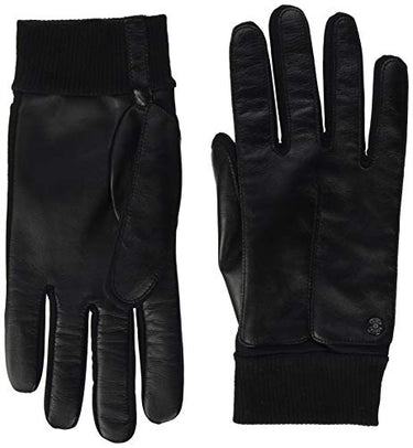 Roeckl Herren Kopenhagen Touch Lederhandschuhe, Schwarz, 25,5 cm (9,5) im Sale